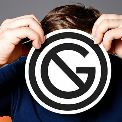 **Image:** A stressed blogger frantically changing a logo on their website after receiving a copyright infringement notice for using a free font commercially. The scene should depict the chaotic workspace and the looming threat of legal action.