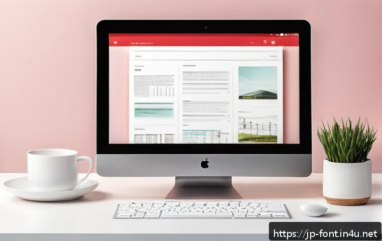 로고와 슬로건에 적합한 서체 선택법 - A sleek, modern workspace scene featuring a digital tablet displaying a brand logo in a clean sans-s...